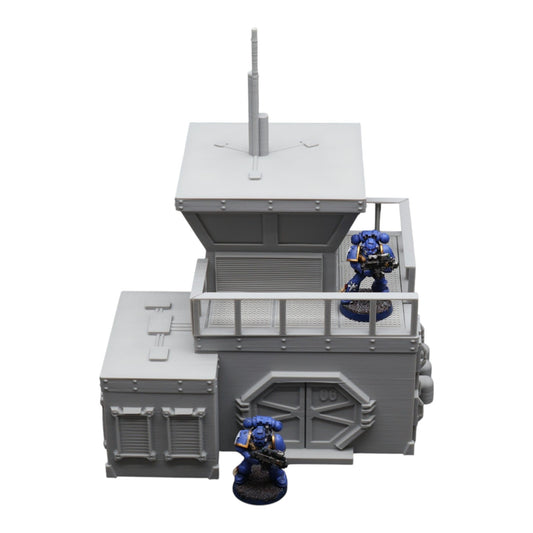 Sci-Fi Outpost - 28mm Wargaming Scatter Terrain Scenery Tabletop Miniature - 3D Printed Terrain and Scenery - Geek Gaming Scenics - Jawar3d