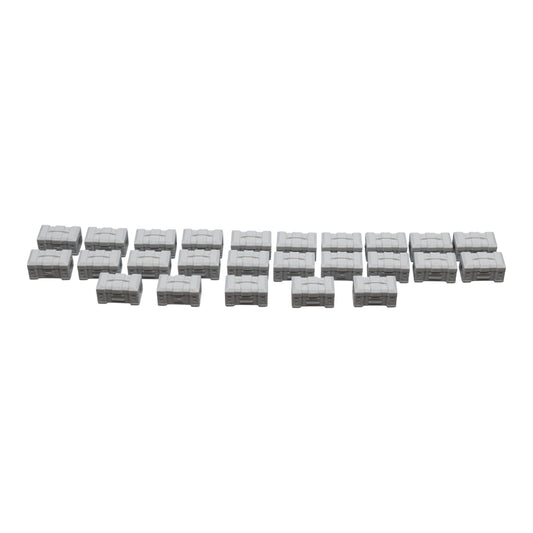 Ammo Box x25 - 28mm Wargaming Scatter Terrain Scenery Tabletop Miniature Grimdark