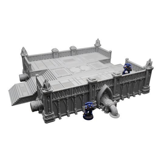 Steel Refinery Assembly #2 - 28mm Wargaming Scatter Terrain Scenery Tabletop