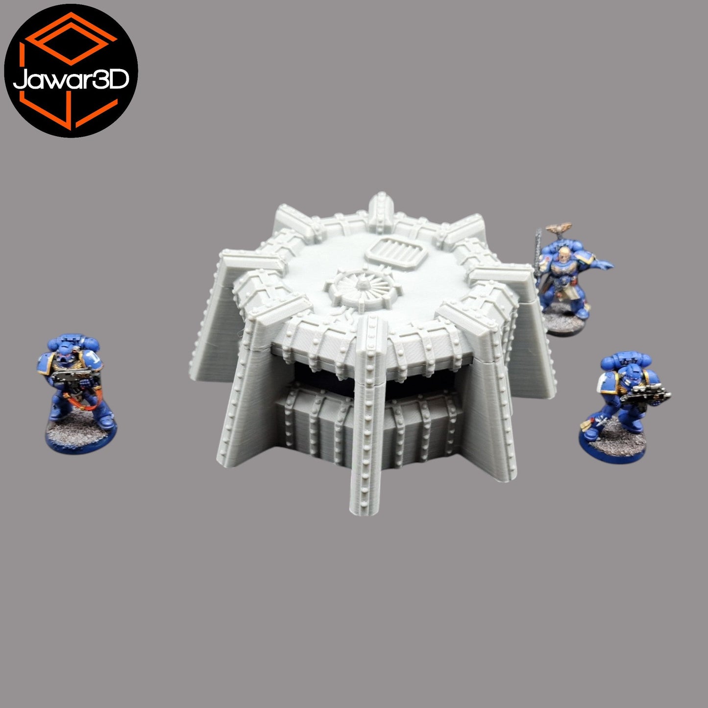 Round Defence Bunker - 28mm Wargaming Scatter Terrain Scenery Tabletop Miniature - 3D Printed Terrain and Scenery - Geek Gaming Scenics - Jawar3d