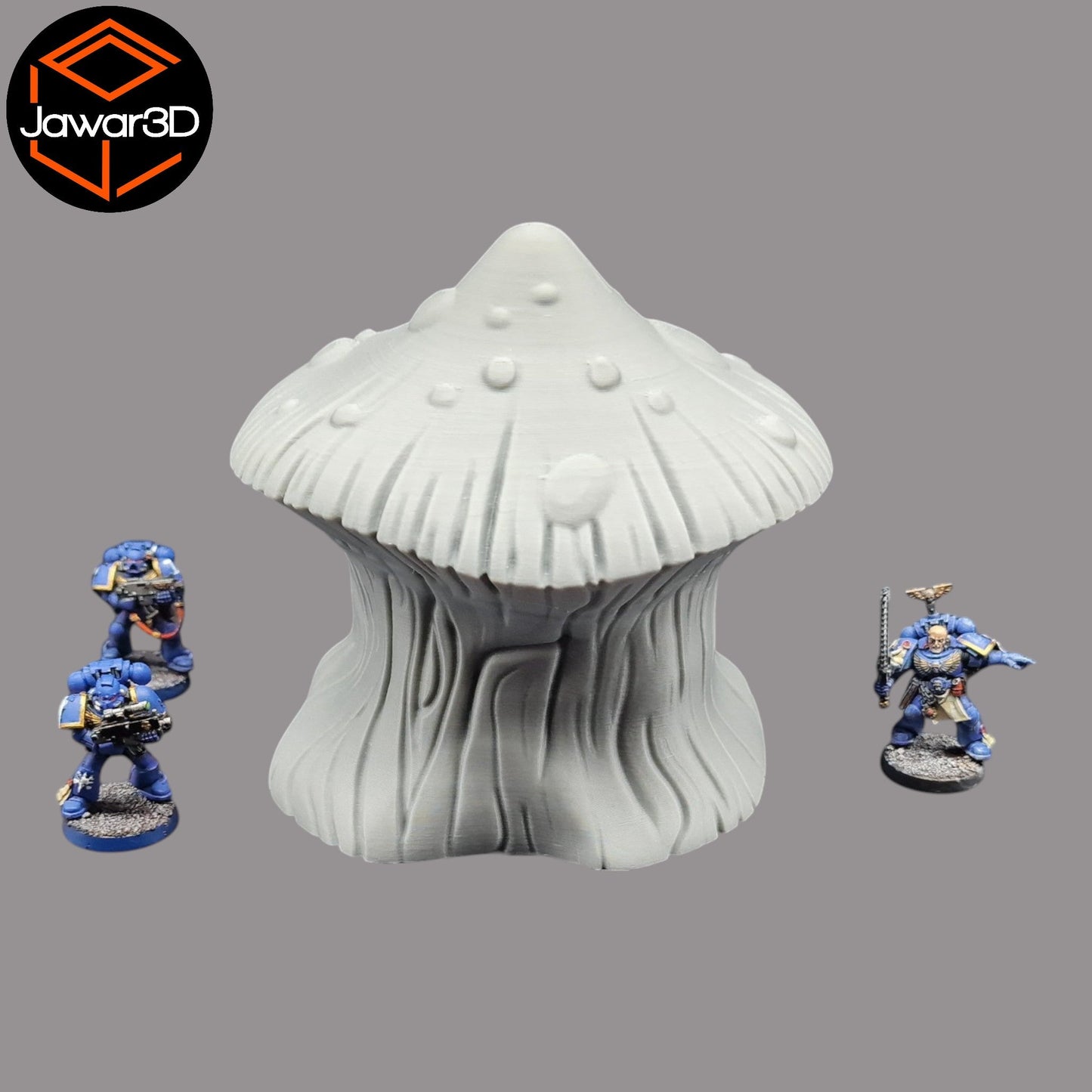 Giant Mushroom - 28mm Wargaming Scatter Terrain Scenery Tabletop Miniature - 3D Printed Terrain and Scenery - Geek Gaming Scenics - Jawar3d