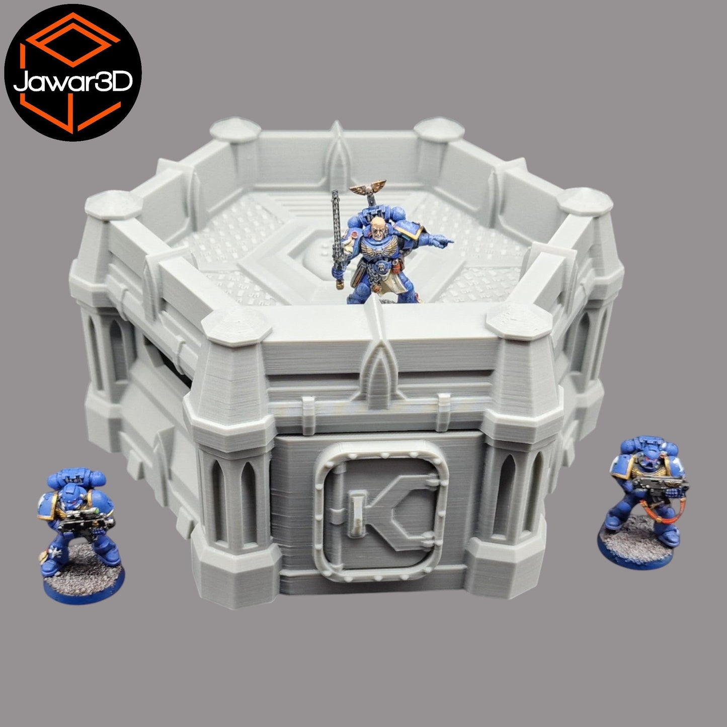Zarix Bunker - 28mm Wargaming Scatter Terrain Scenery Tabletop Miniature - 3D Printed Terrain and Scenery - Geek Gaming Scenics - Jawar3d
