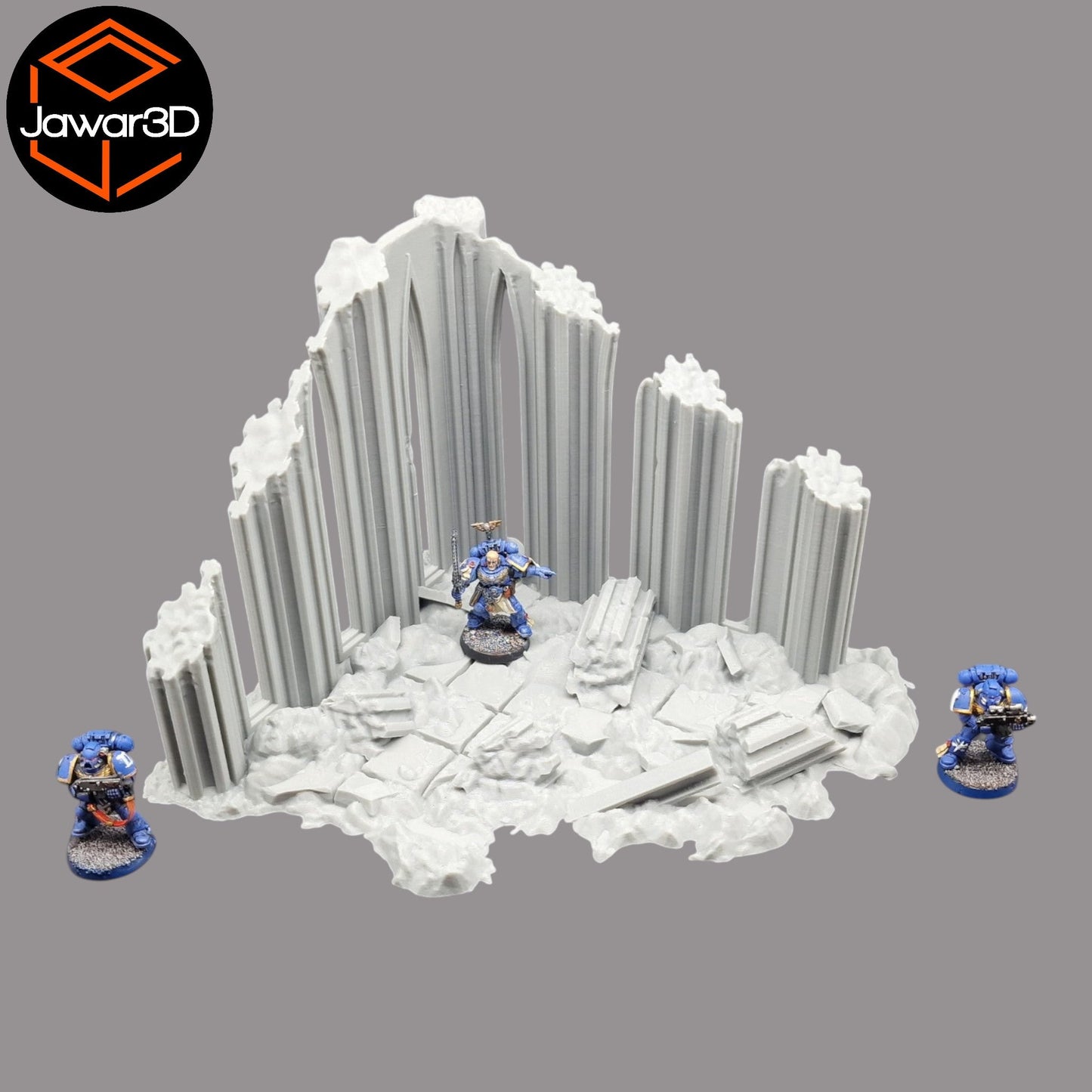 Zarix Ruins - 28mm Wargaming Scatter Terrain Scenery Tabletop Miniature - 3D Printed Terrain and Scenery - Geek Gaming Scenics - Jawar3d