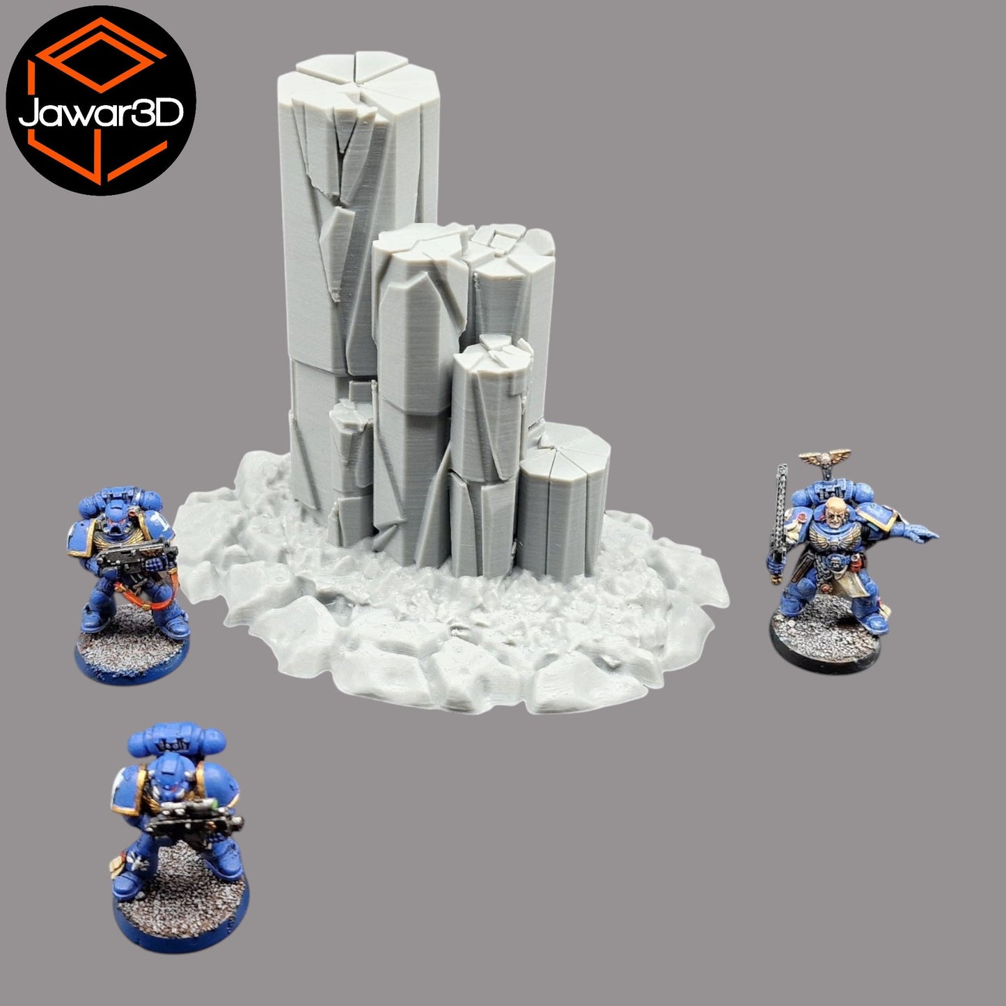 Crystal Formation - 28mm Wargaming Scatter Terrain Scenery Tabletop Miniature - 3D Printed Terrain and Scenery - Geek Gaming Scenics - Jawar3d