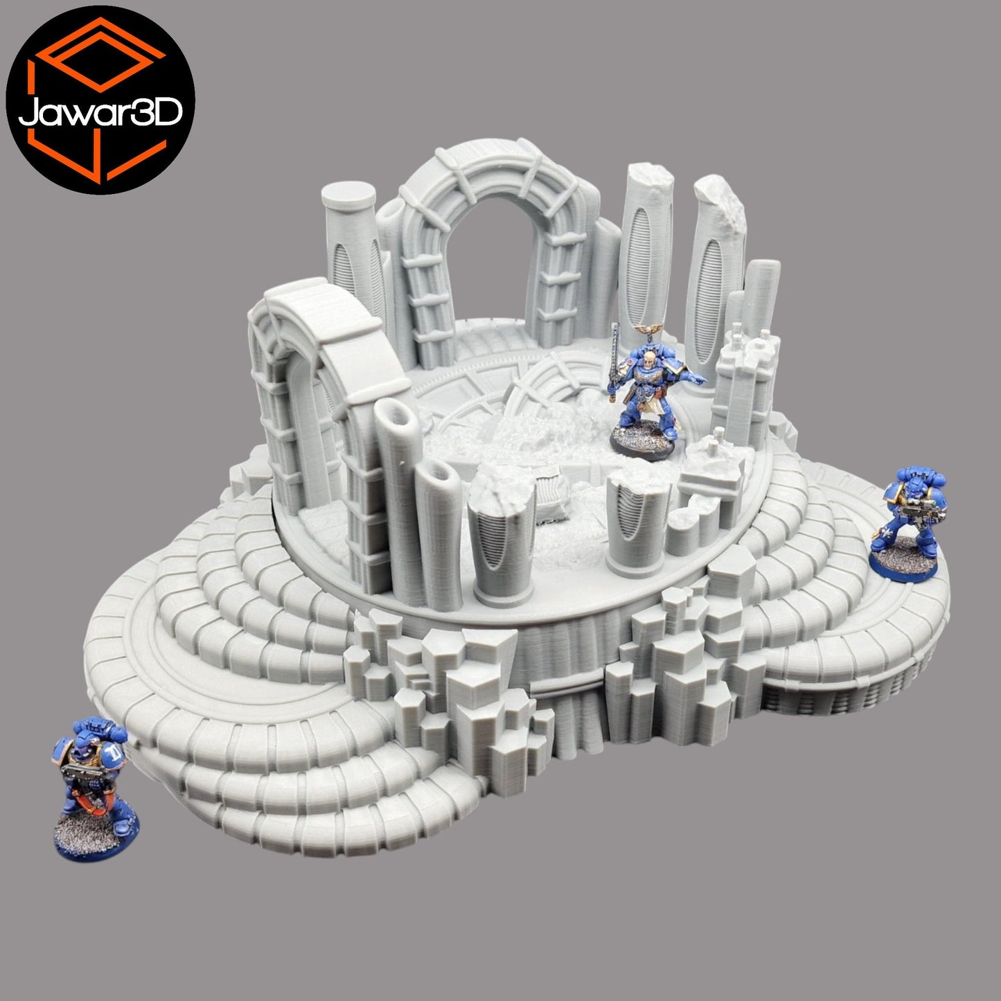 Thrax Ruins - 28mm Wargaming Scatter Terrain Scenery Tabletop Miniature - 3D Printed Terrain and Scenery - Geek Gaming Scenics - Jawar3d