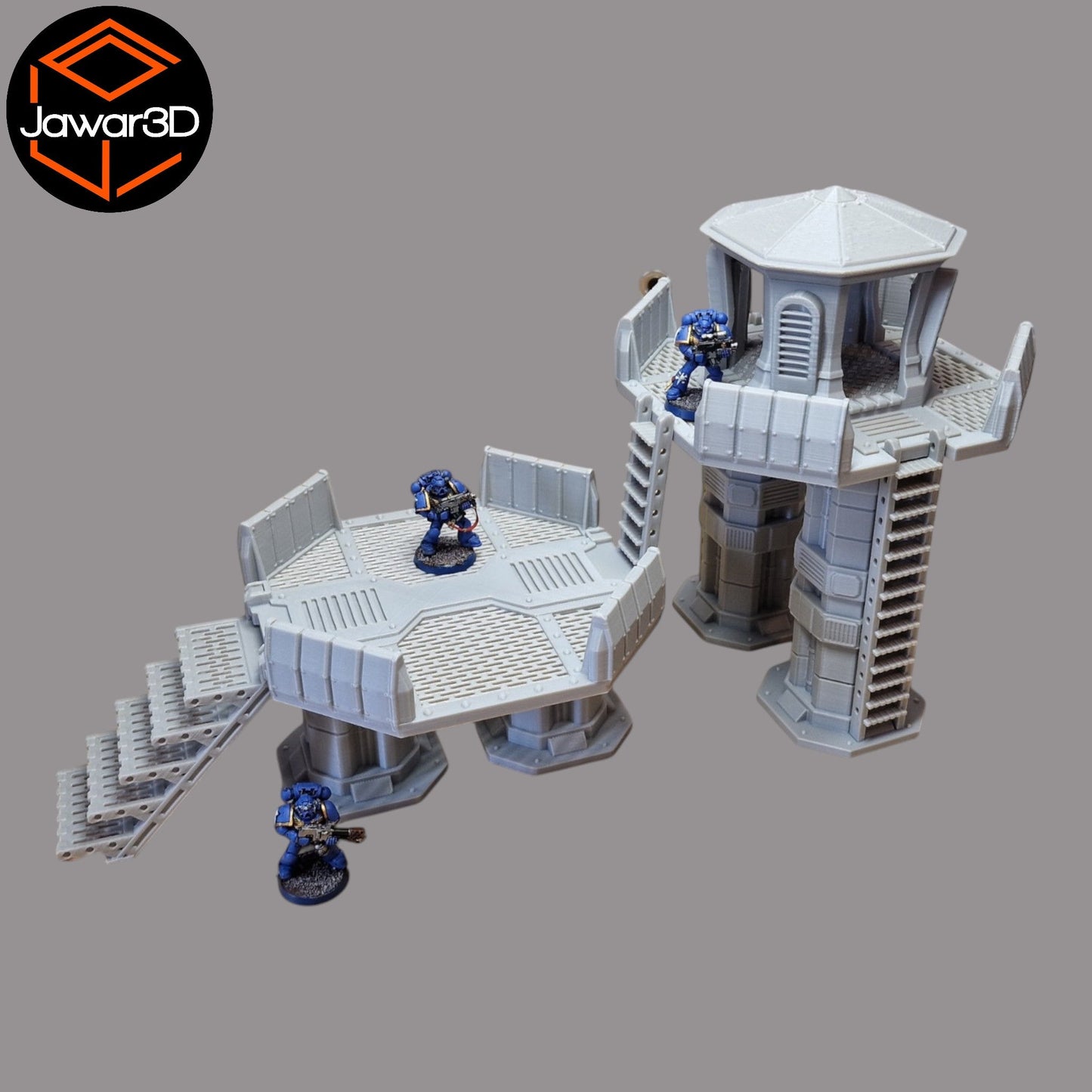 Nyxar Platforms - 28mm Wargaming Scatter Terrain Scenery Tabletop Miniature - 3D Printed Terrain and Scenery - Geek Gaming Scenics - Jawar3d