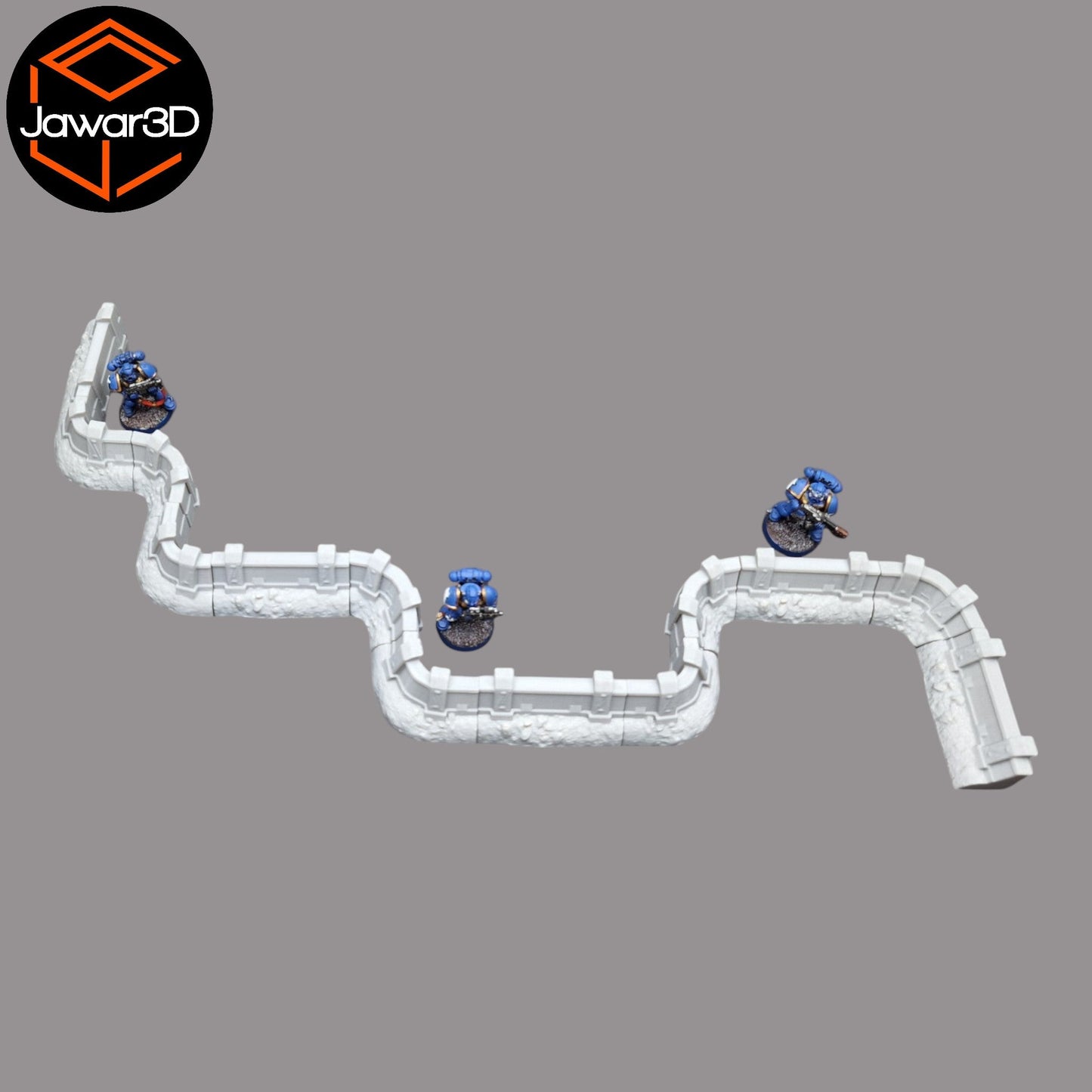 Emplacement Walls -28mm Wargaming Scatter Terrain Scenery Tabletop Miniature