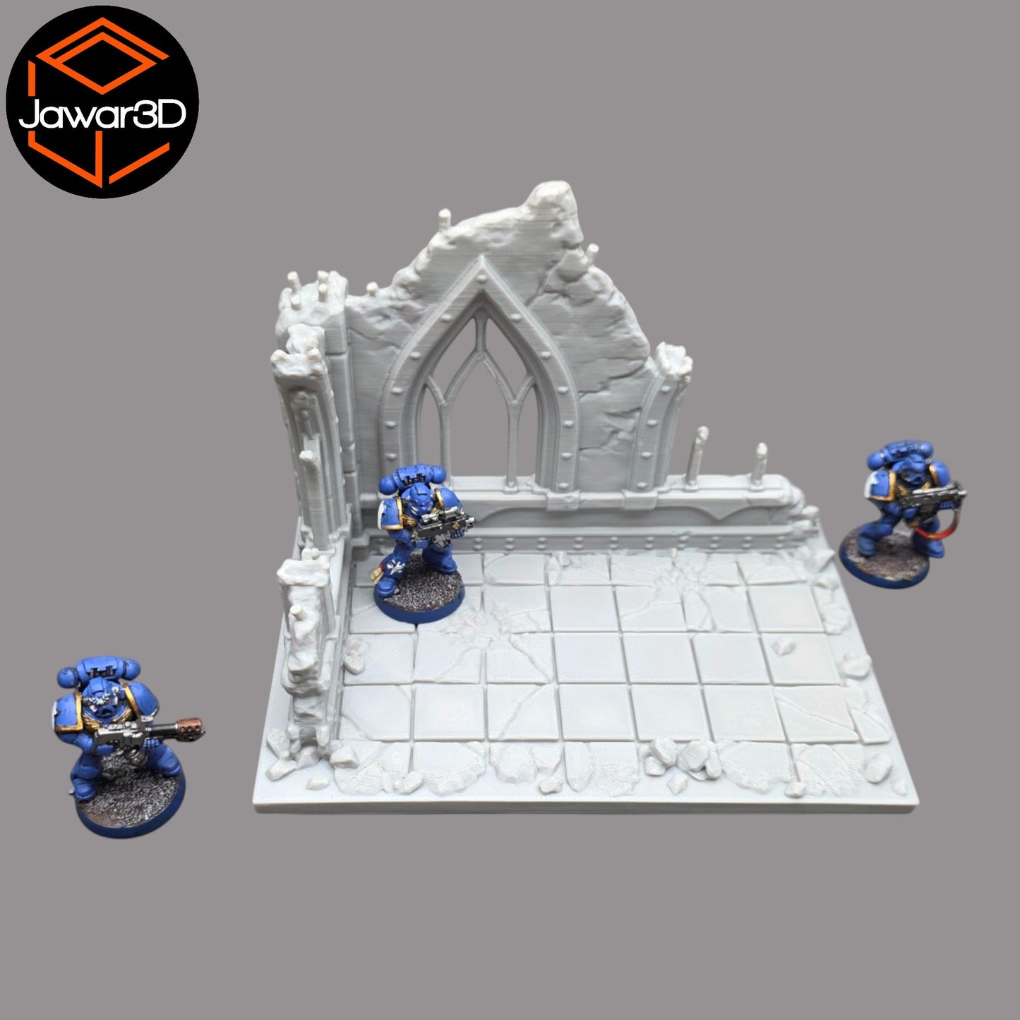 Building Section - 28mm Wargaming Scatter Terrain Scenery Tabletop Miniature - 3D Printed Terrain and Scenery - Geek Gaming Scenics - Jawar3d