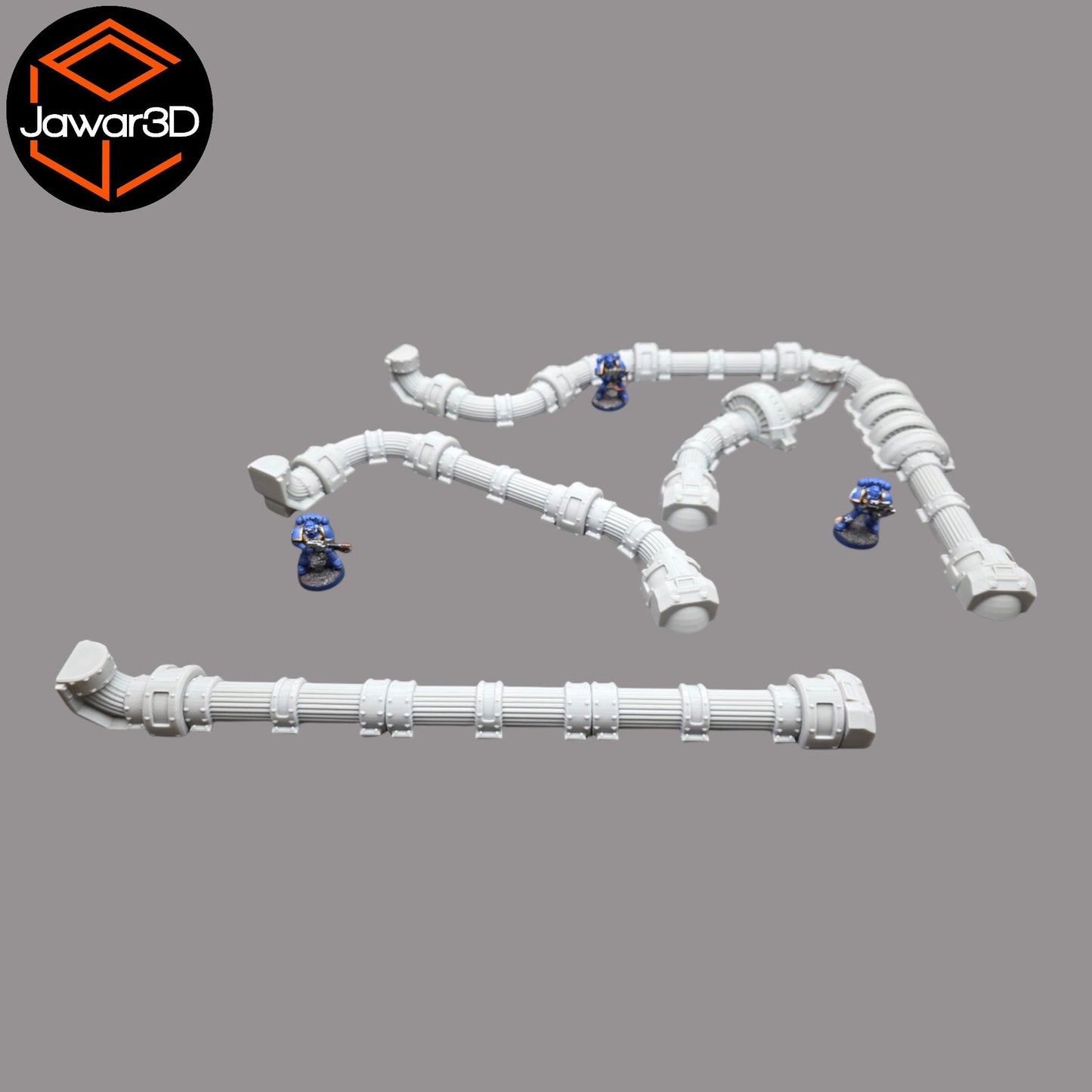 Pipe Set - 28mm Wargaming Scatter Terrain Scenery Tabletop Miniature - 3D Printed Terrain and Scenery - Geek Gaming Scenics - Jawar3d