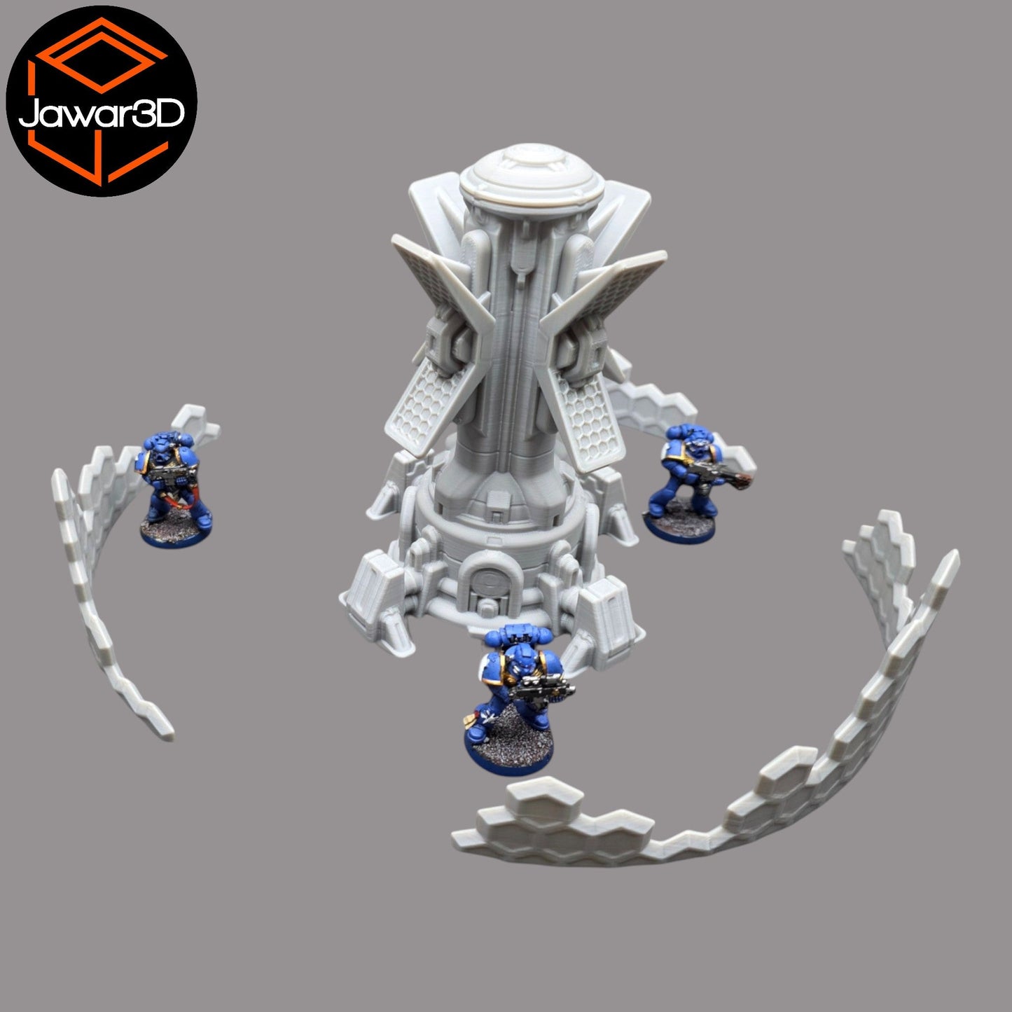 Ethereal Shield Tower -28mm Wargaming Scatter Terrain Scenery Tabletop Miniature - 3D Printed Terrain and Scenery - Geek Gaming Scenics - Jawar3d