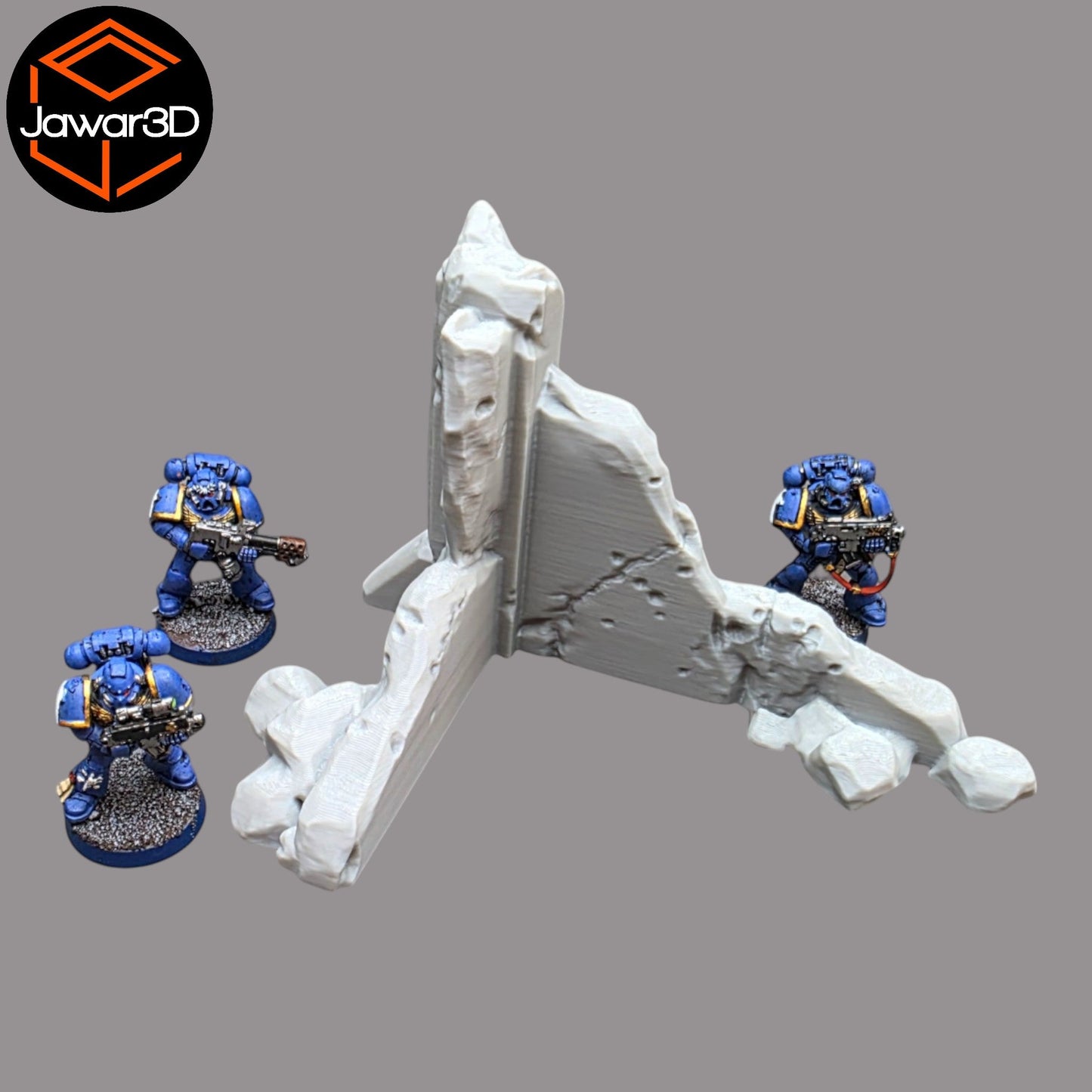 Debris Building 1 - 28mm Wargaming Scatter Terrain Scenery Tabletop Miniature - 3D Printed Terrain and Scenery - Geek Gaming Scenics - Jawar3d