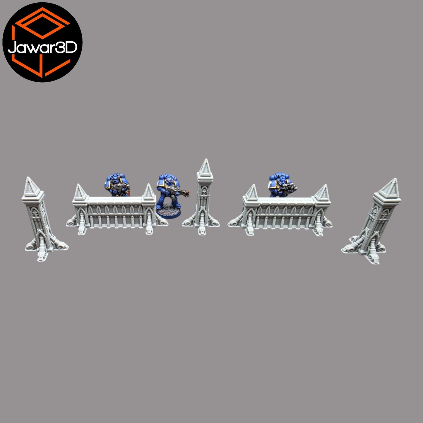 Gothic Barrier - 28mm Wargaming Scatter Terrain Scenery Tabletop Miniature