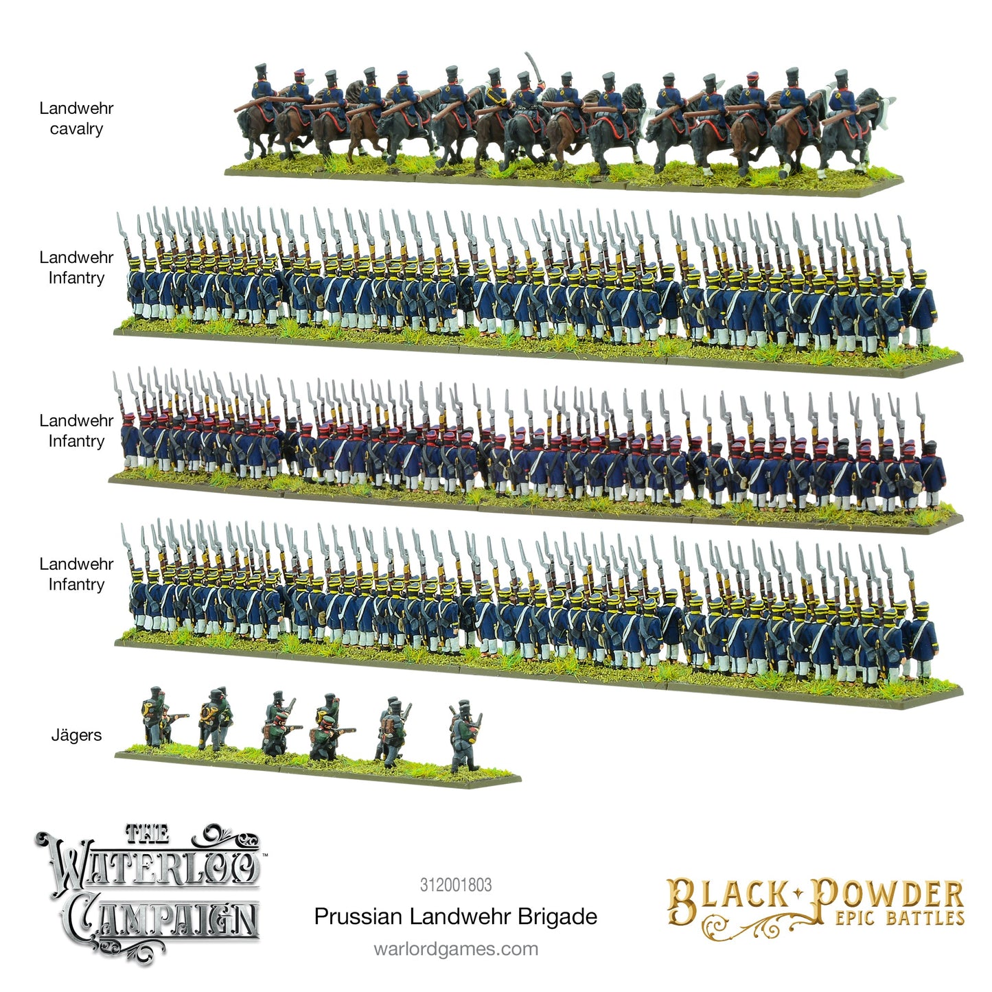 Epic Battles (Black Powder) - Waterloo: Prussian Landwehr Brigade