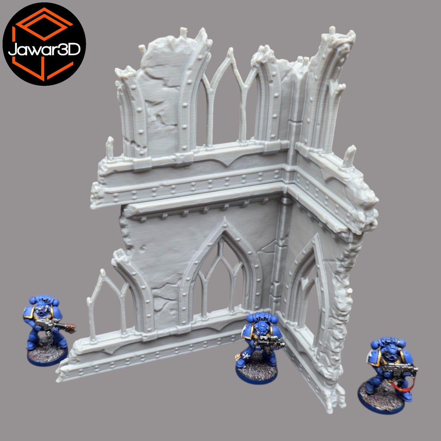 Ruined Empire 2 Floors #2 - 28mm Wargaming Scatter Terrain Scenery Miniature - 3D Printed Terrain and Scenery - Geek Gaming Scenics - Jawar3d