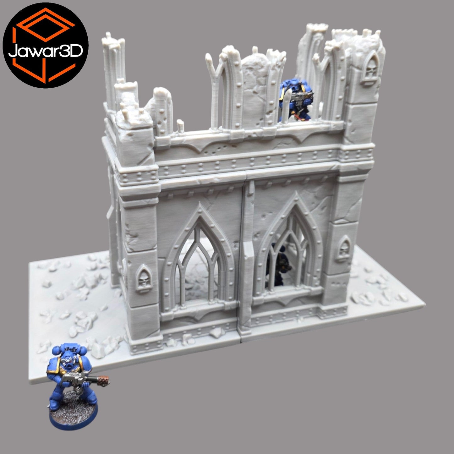 Ruined Empire 2 Floors #7 - 28mm Wargaming Scatter Terrain Scenery Miniature - 3D Printed Terrain and Scenery - Geek Gaming Scenics - Jawar3d