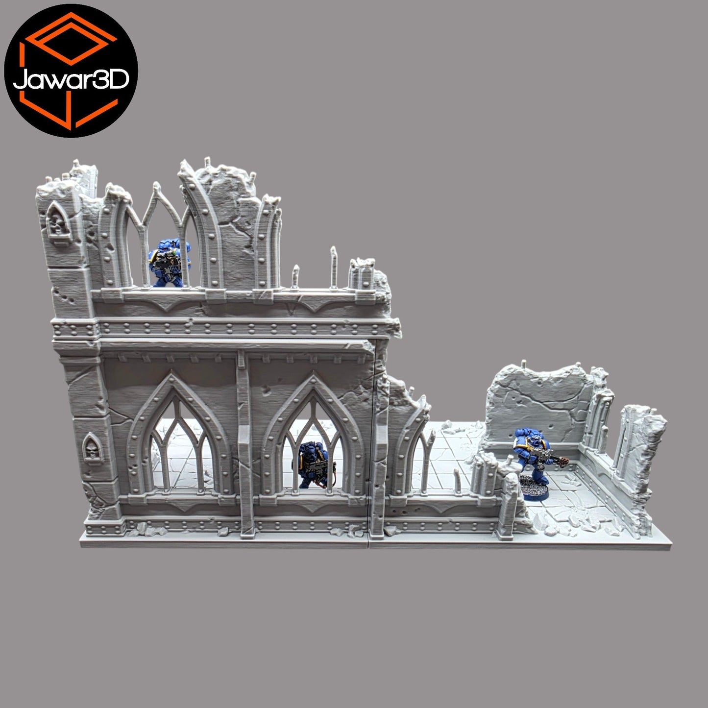 Ruined Empire 2 Floors #19 - 28mm Wargaming Scatter Terrain Scenery Tabletop - 3D Printed Terrain and Scenery - Geek Gaming Scenics - Jawar3d