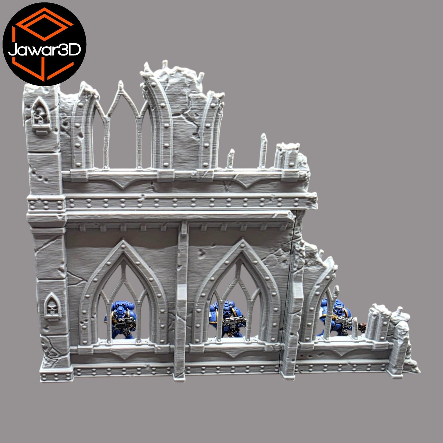 Ruined Empire 2 Floors #20 - 28mm Wargaming Scatter Terrain Scenery Tabletop - 3D Printed Terrain and Scenery - Geek Gaming Scenics - Jawar3d