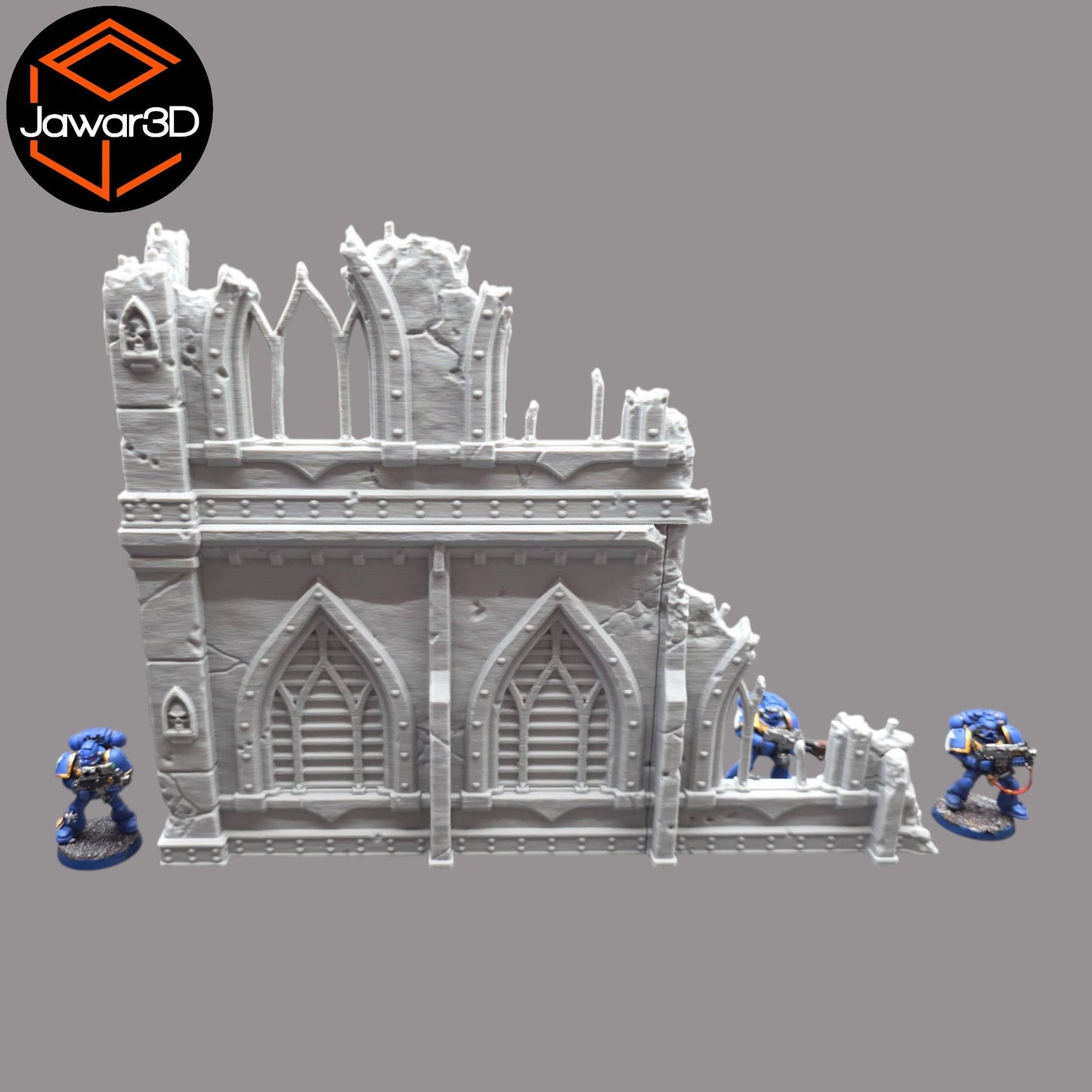Ruined Empire 2 Floors #21 - 28mm Wargaming Scatter Terrain Scenery Tabletop - 3D Printed Terrain and Scenery - Geek Gaming Scenics - Jawar3d