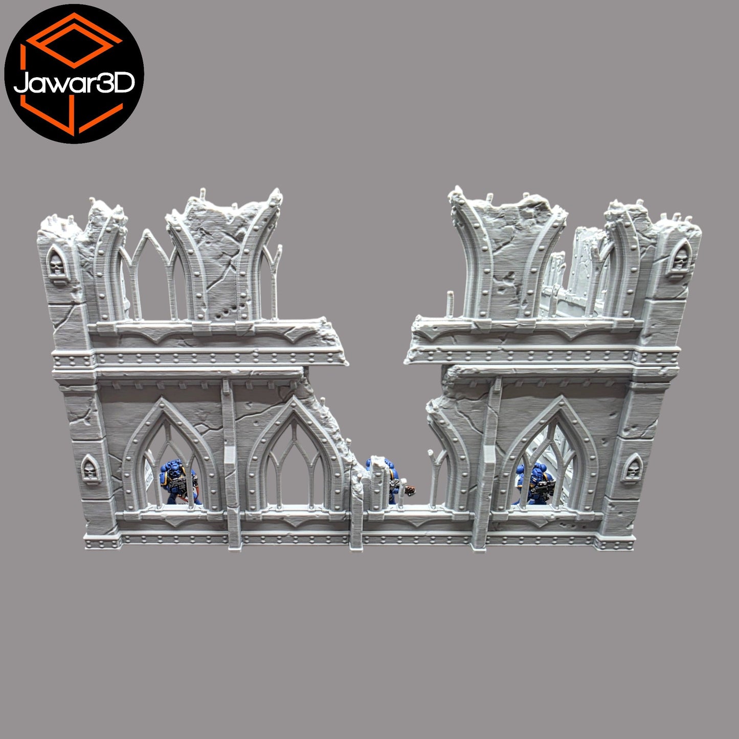 Ruined Empire 2 Floors #23 - 28mm Wargaming Scatter Terrain Scenery Tabletop - 3D Printed Terrain and Scenery - Geek Gaming Scenics - Jawar3d