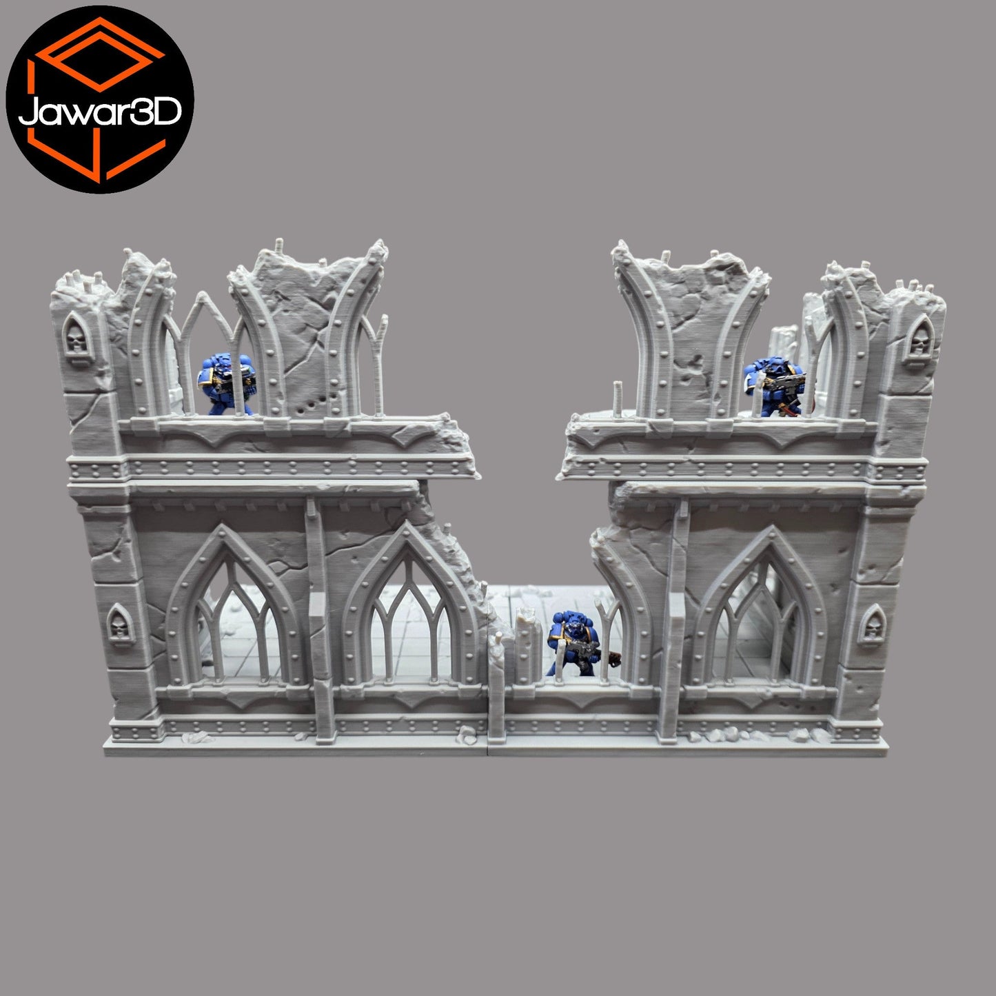 Ruined Empire 2 Floors #24 - 28mm Wargaming Scatter Terrain Scenery Tabletop - 3D Printed Terrain and Scenery - Geek Gaming Scenics - Jawar3d