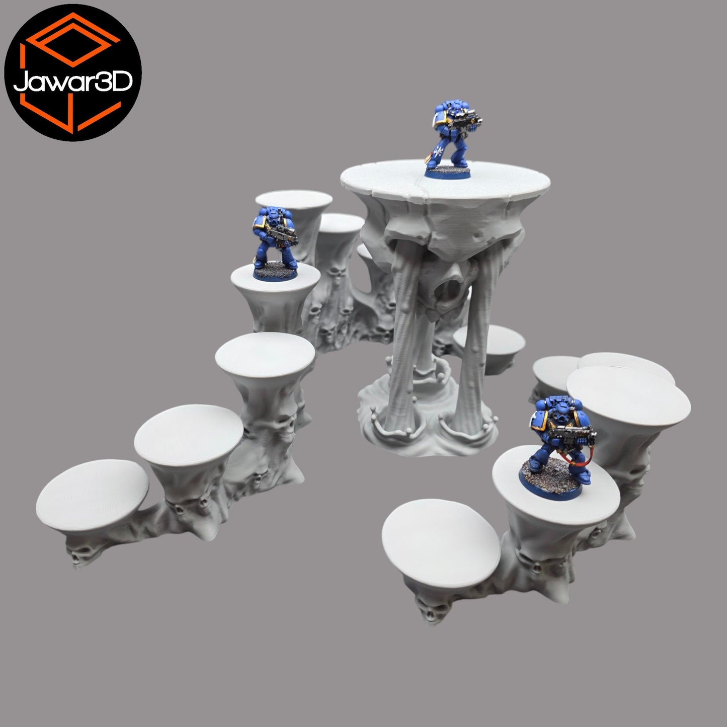 Skull Platform - 28mm Wargaming Scatter Terrain Scenery Tabletop - 3D Printed Terrain and Scenery - Geek Gaming Scenics - Jawar3d