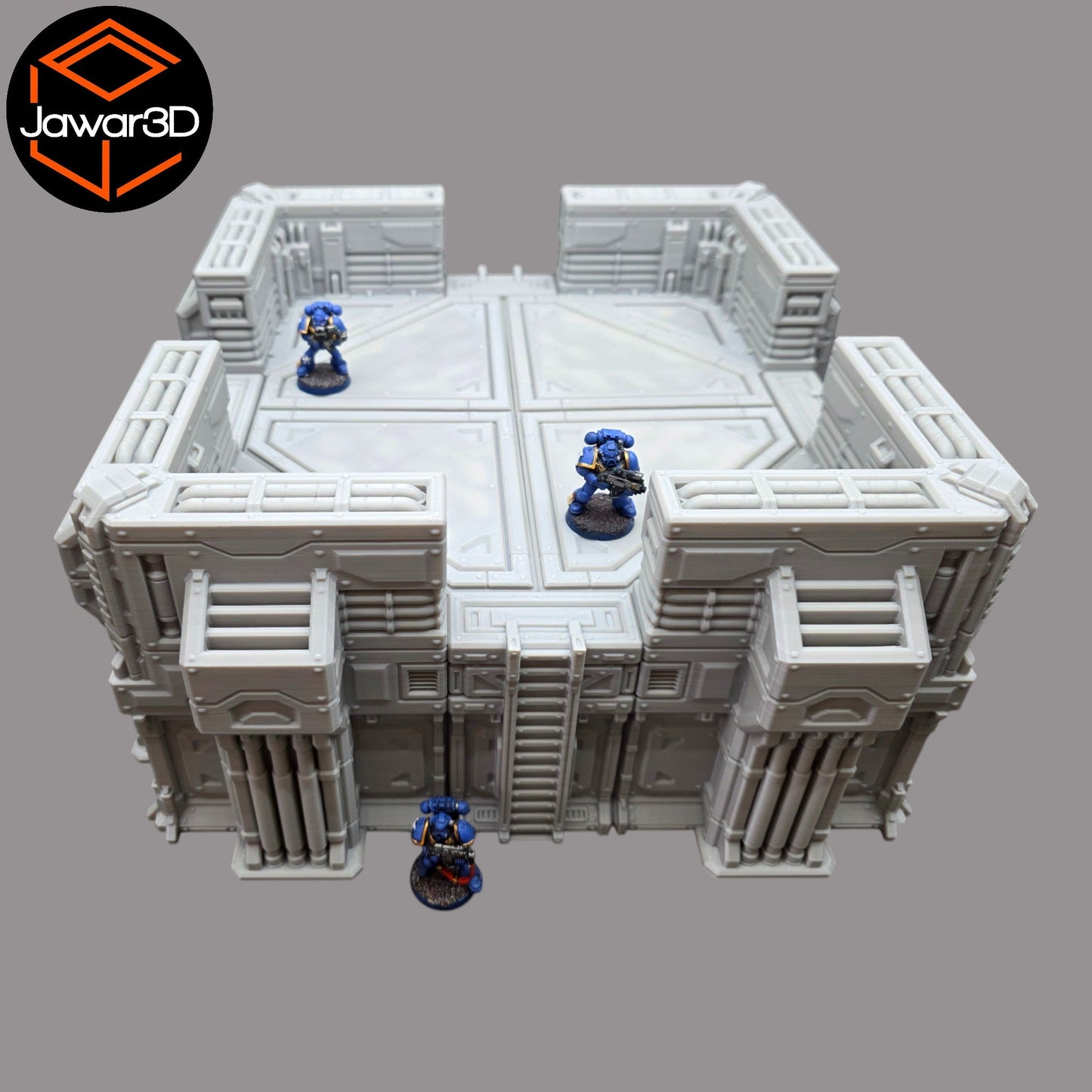 Big Gun Platform #2 - 28mm Wargaming Scatter Terrain Scenery Tabletop Miniature - 3D Printed Terrain and Scenery - Geek Gaming Scenics - Jawar3d