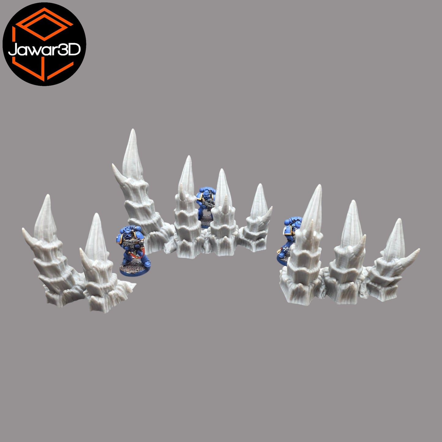 Hive Spikes - 28mm Wargaming Scatter Terrain Scenery Tabletop - 3D Printed Terrain and Scenery - Geek Gaming Scenics - Jawar3d