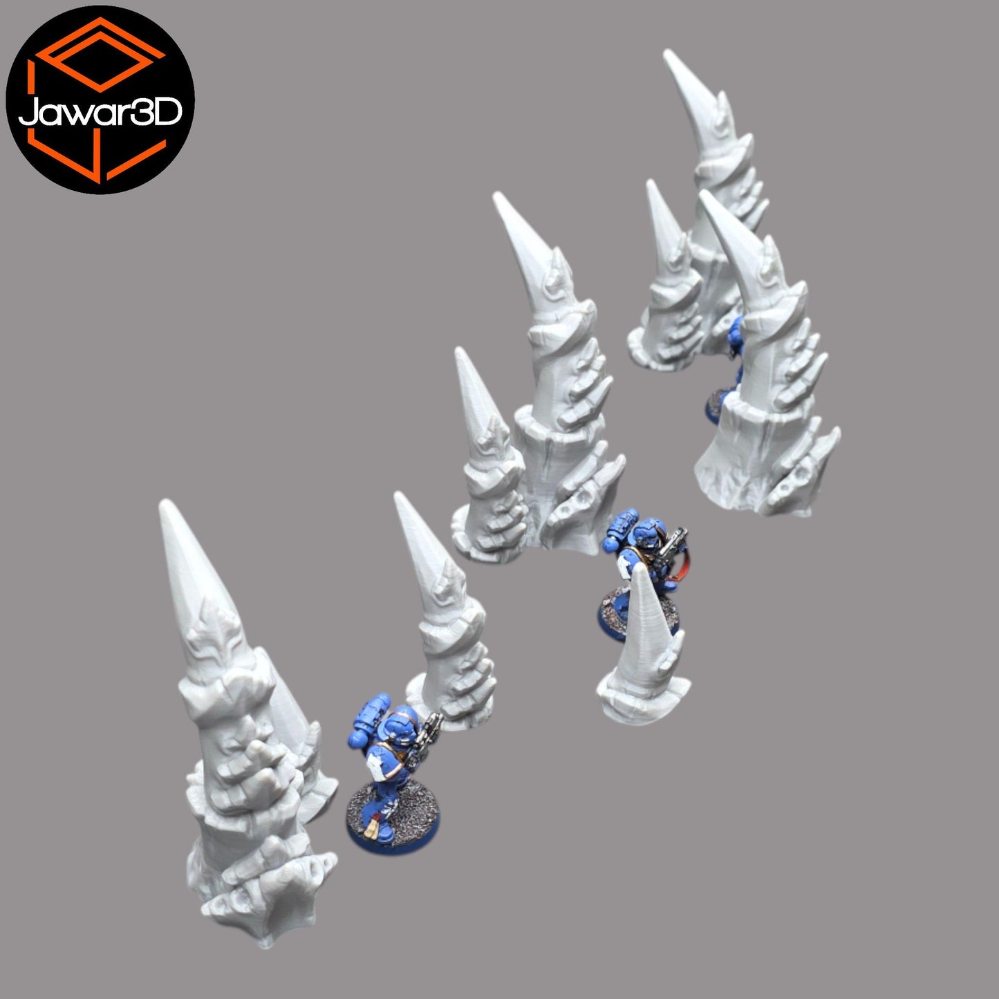 Hive Spike Set - 28mm Wargaming Scatter Terrain Scenery Tabletop