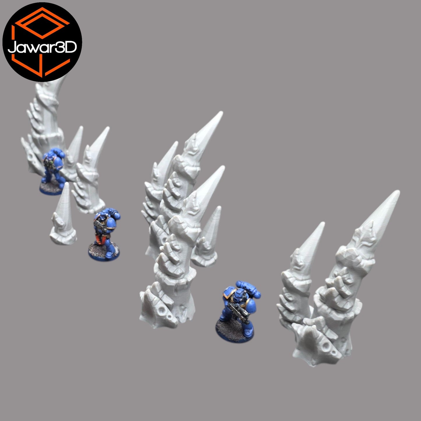 Hive Spike Set - 28mm Wargaming Scatter Terrain Scenery Tabletop - 3D Printed Terrain and Scenery - Geek Gaming Scenics - Jawar3d