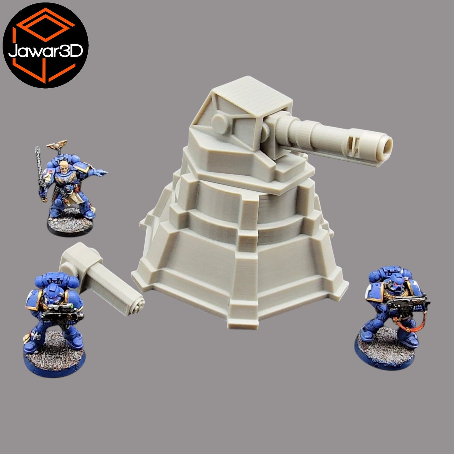 Gun Battery - 28mm Wargaming Scatter Terrain Scenery Tabletop Miniature - 3D Printed Terrain and Scenery - Geek Gaming Scenics - Jawar3d