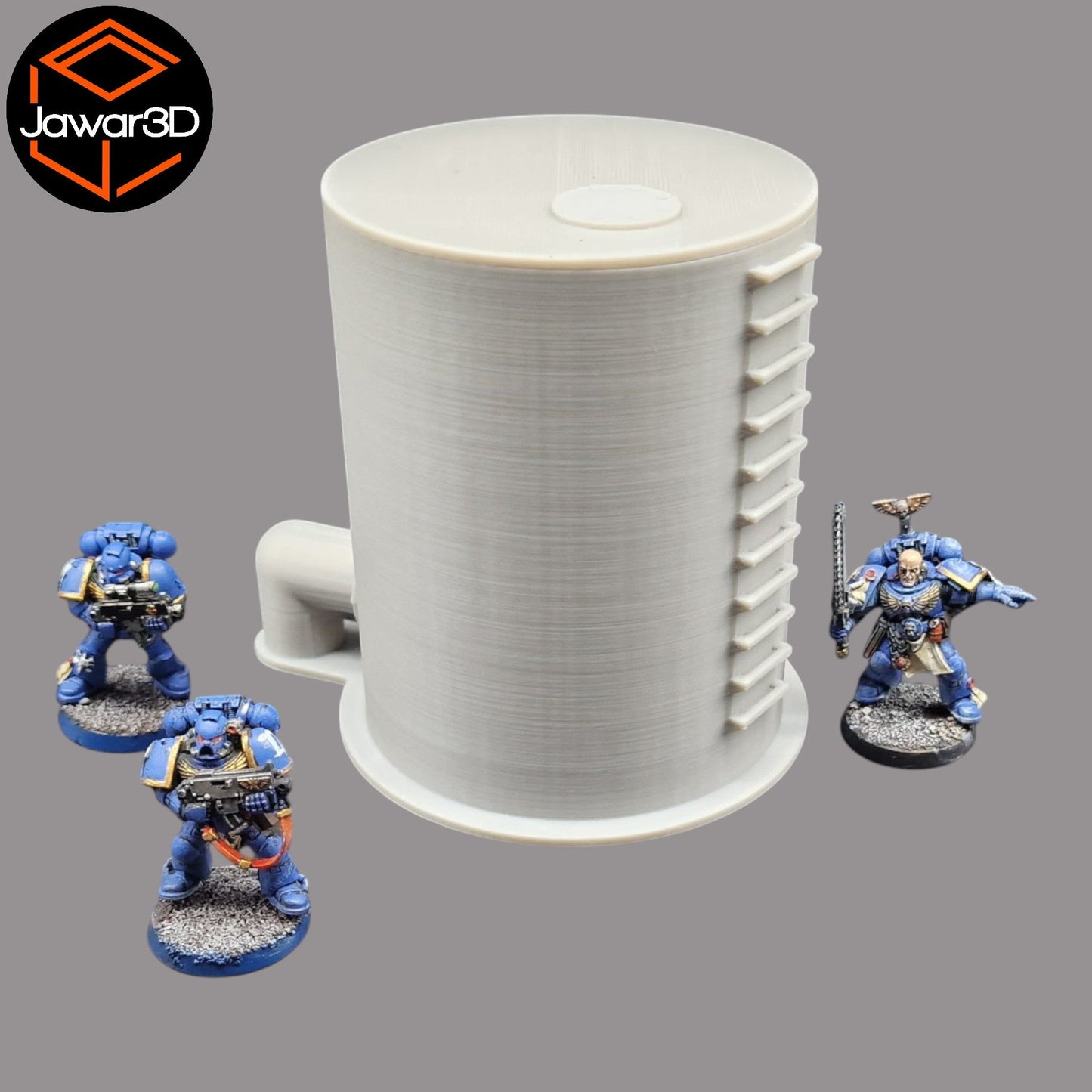Storage Tank - 28mm Wargaming Scatter Terrain Scenery Tabletop Miniature - 3D Printed Terrain and Scenery - Geek Gaming Scenics - Jawar3d