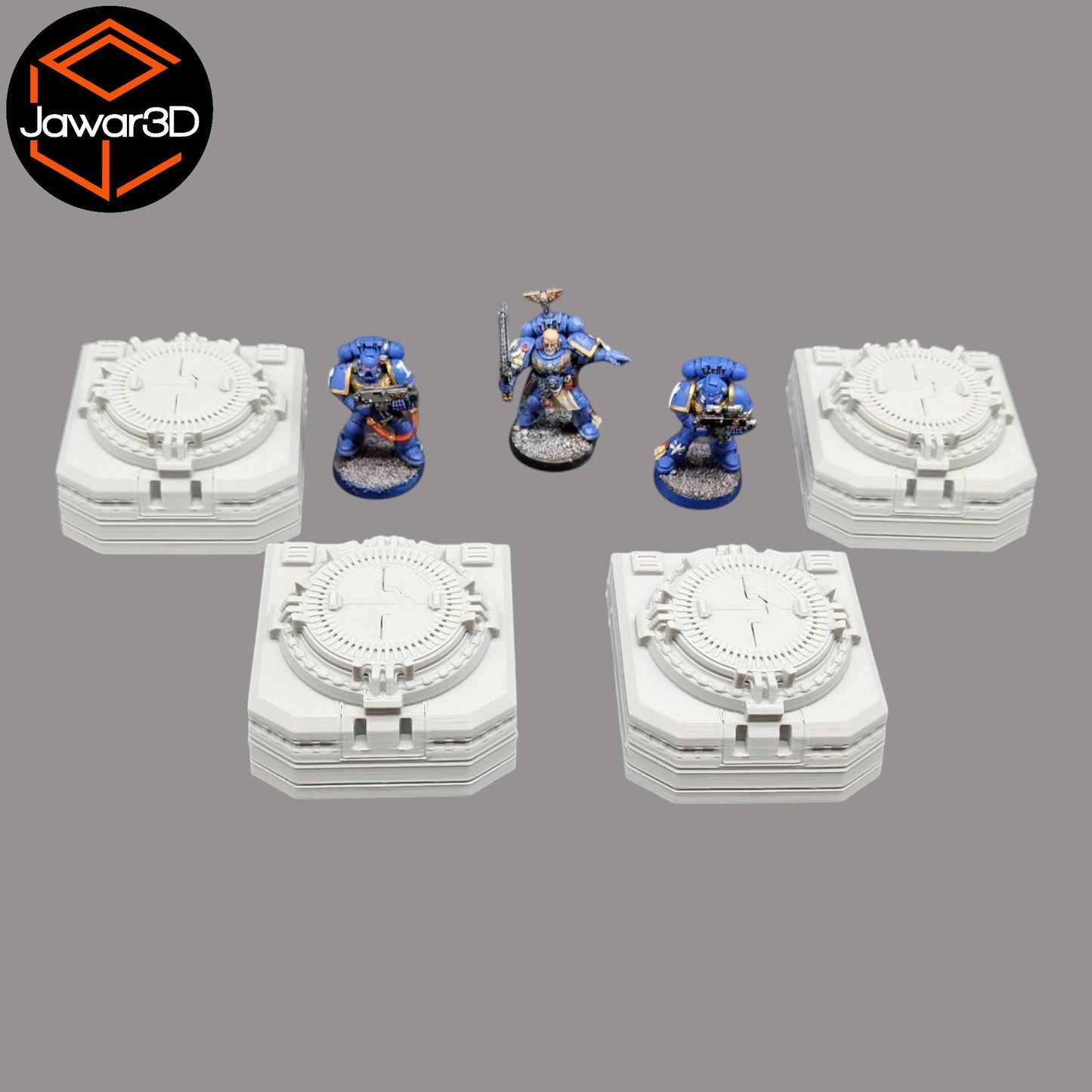 Missile Silo x4 - 28mm Wargaming Scatter Terrain Scenery Tabletop Miniature