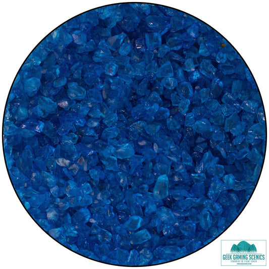 Weird Crystals Small - Blue - original texture photograph