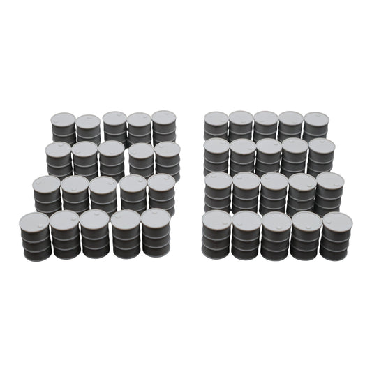Oil Barrels x40 - 28mm Wargaming Scatter Terrain Scenery Tabletop Miniature
