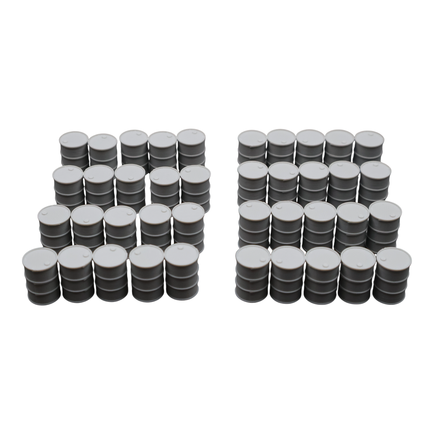Oil Barrels x40 - 28mm Wargaming Scatter Terrain Scenery Tabletop Miniature
