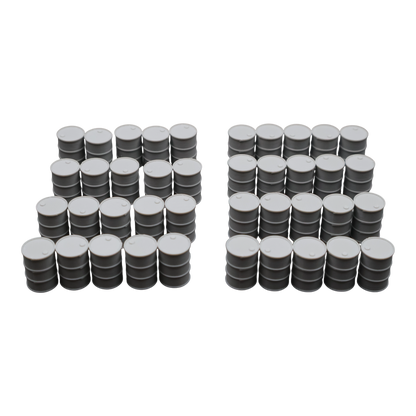 Oil Barrels x40 - 28mm Wargaming Scatter Terrain Scenery Tabletop Miniature