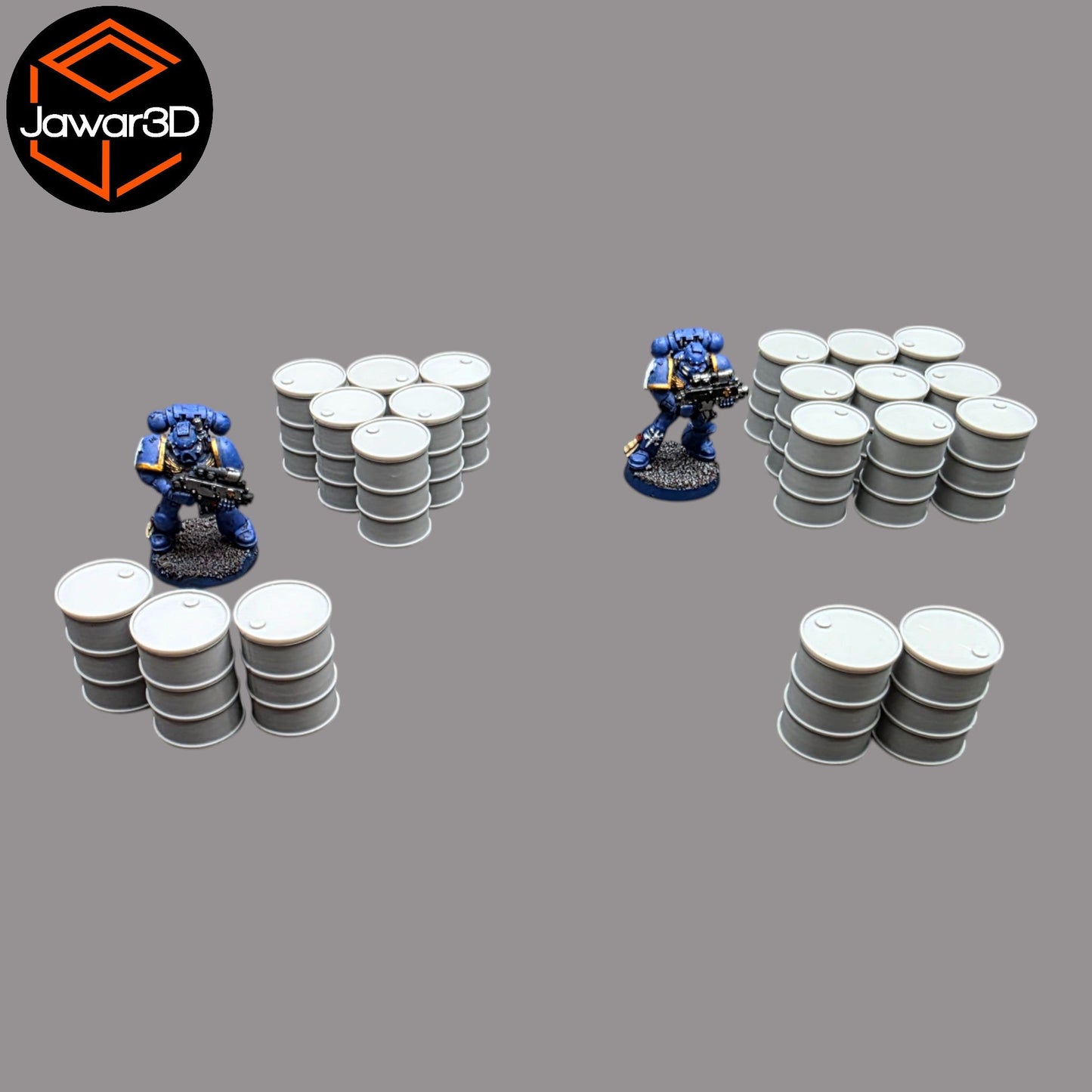 Oil Barrels x20 - 28mm Wargaming Scatter Terrain Scenery Tabletop Miniature