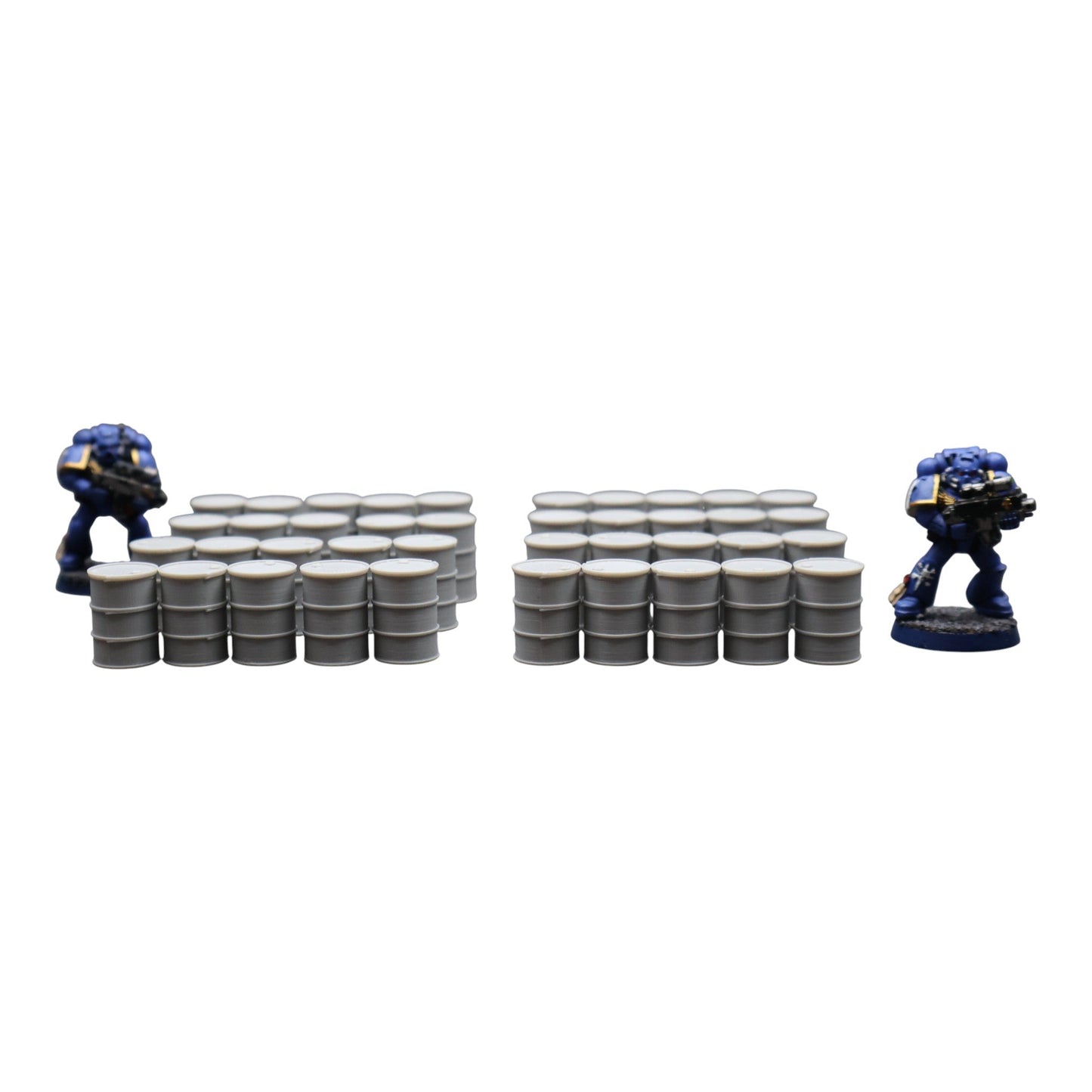 Oil Barrels x40 - 28mm Wargaming Scatter Terrain Scenery Tabletop Miniature