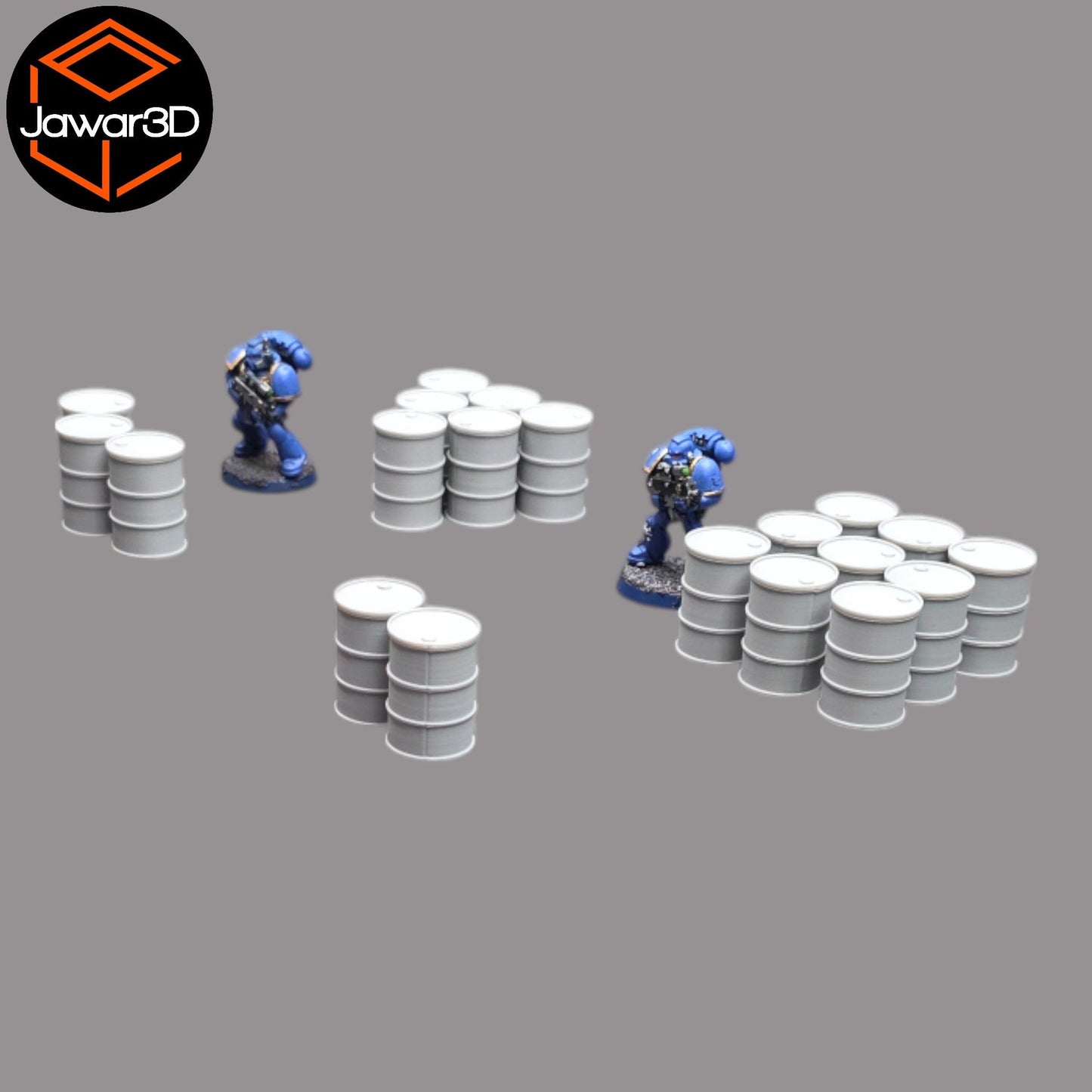 Oil Barrels x20 - 28mm Wargaming Scatter Terrain Scenery Tabletop Miniature