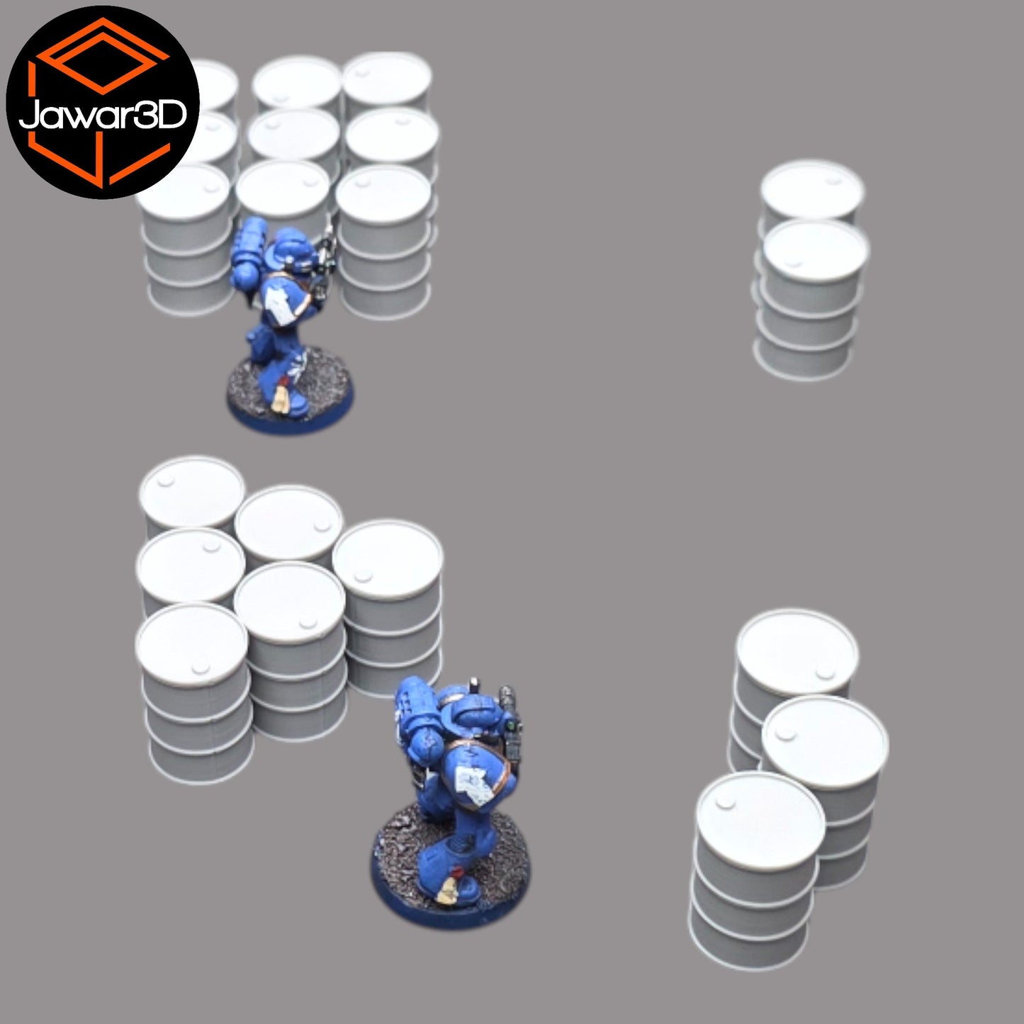 Oil Barrels x20 - 28mm Wargaming Scatter Terrain Scenery Tabletop Miniature