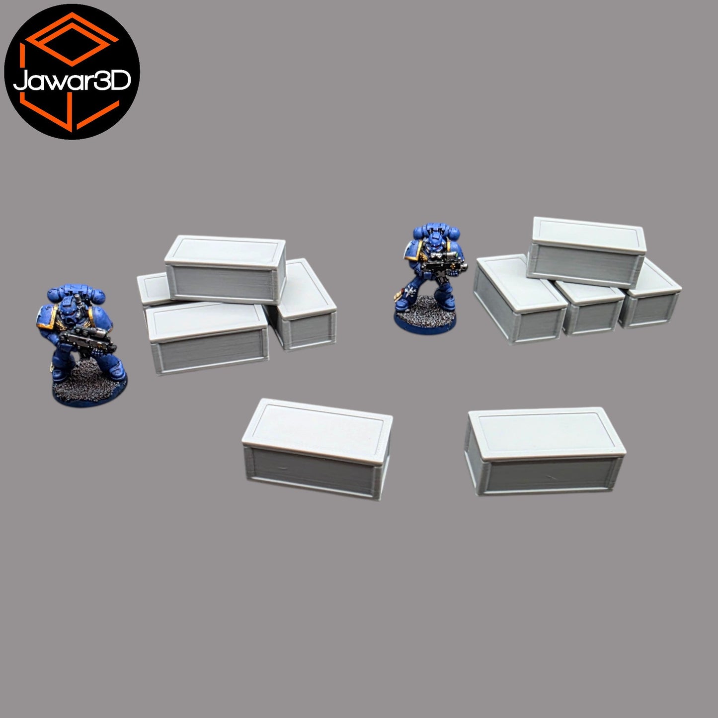 Crates x10 - 28mm Wargaming Scatter Terrain Scenery Tabletop Miniature