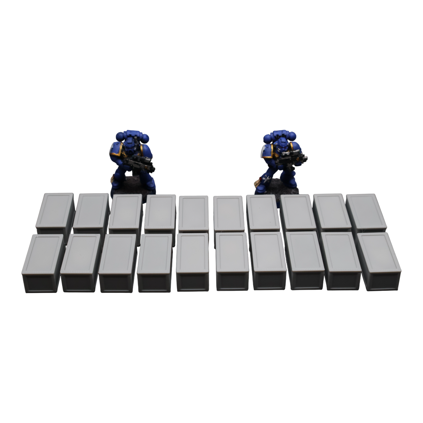 Crates x20 - 28mm Wargaming Scatter Terrain Scenery Tabletop Miniature