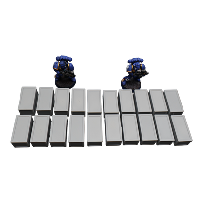 Crates x20 - 28mm Wargaming Scatter Terrain Scenery Tabletop Miniature