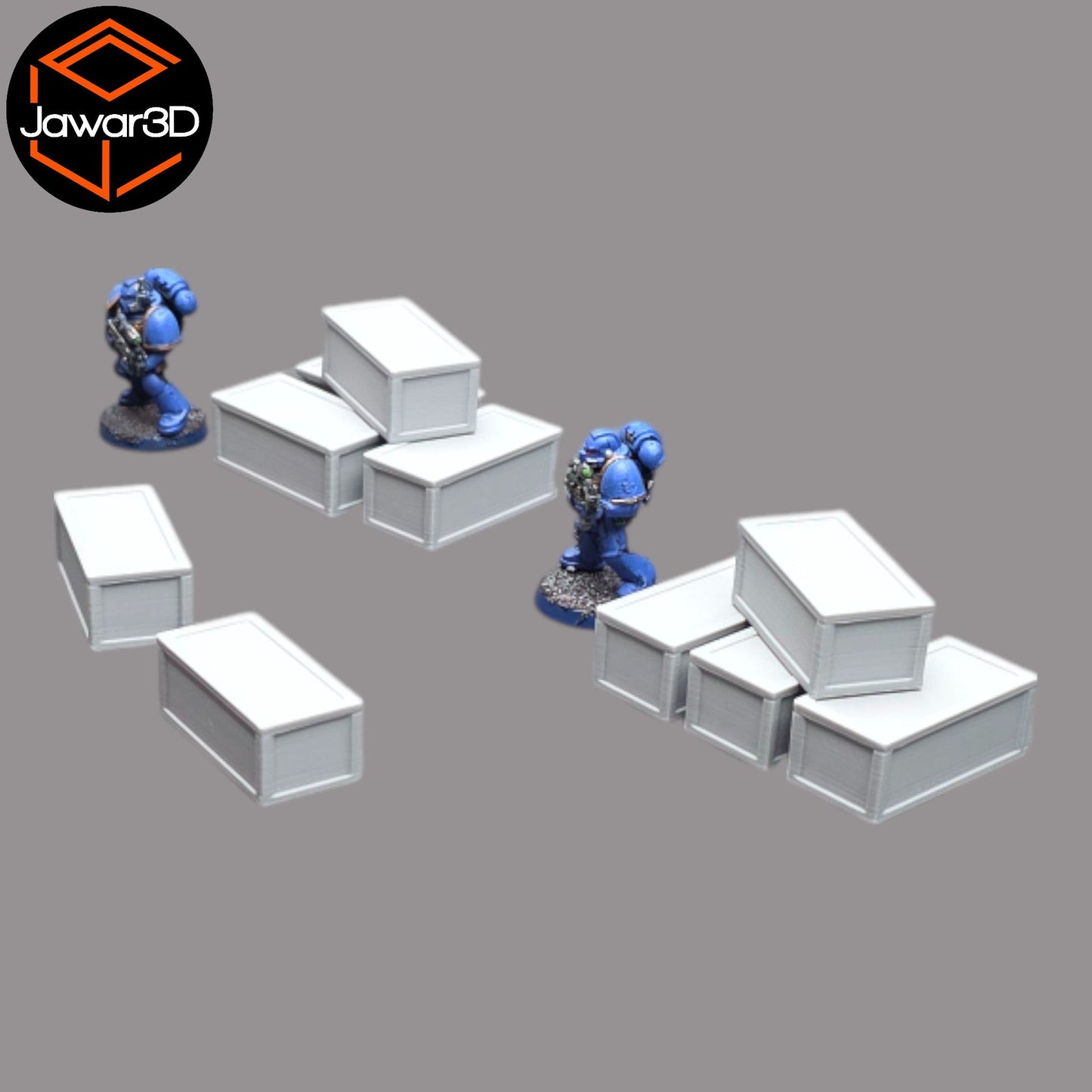 Crates x10 - 28mm Wargaming Scatter Terrain Scenery Tabletop Miniature