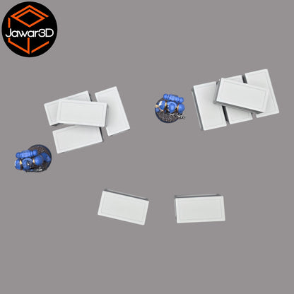 Crates x10 - 28mm Wargaming Scatter Terrain Scenery Tabletop Miniature