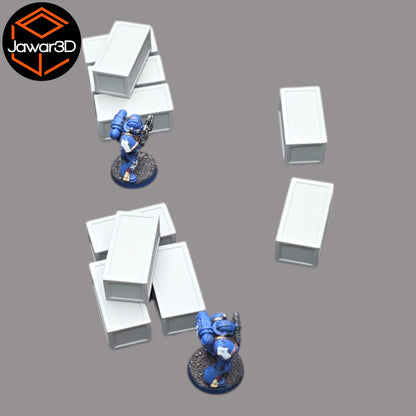 Crates x10 - 28mm Wargaming Scatter Terrain Scenery Tabletop Miniature