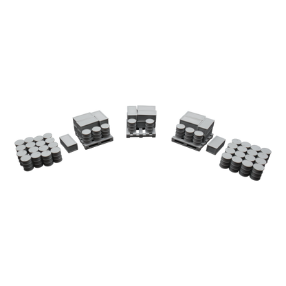 Pallet, Crates and Barrels - 28mm Wargaming Scatter Terrain Scenery Tabletop