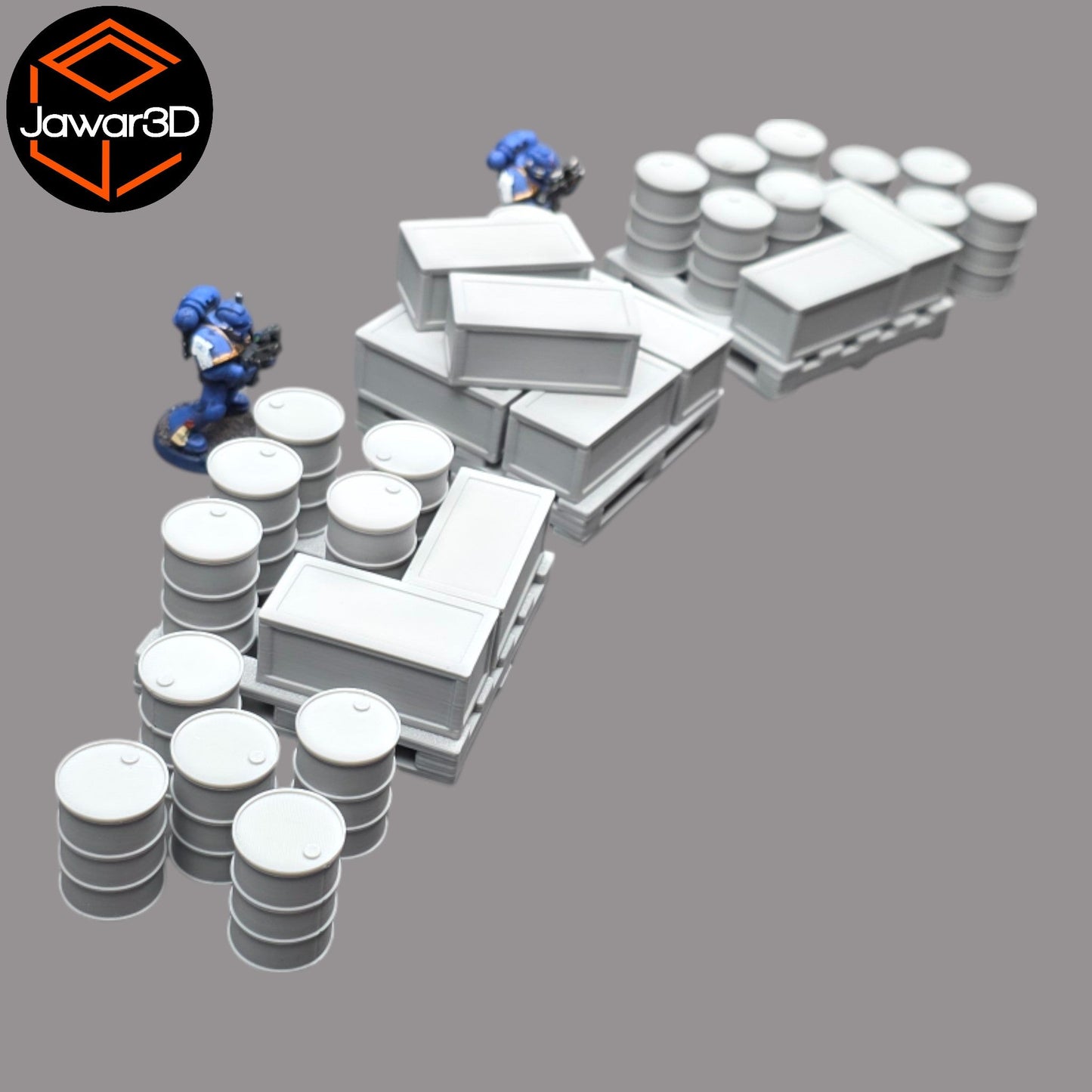 Pallet, Crates and Barrels - 28mm Wargaming Scatter Terrain Scenery Tabletop