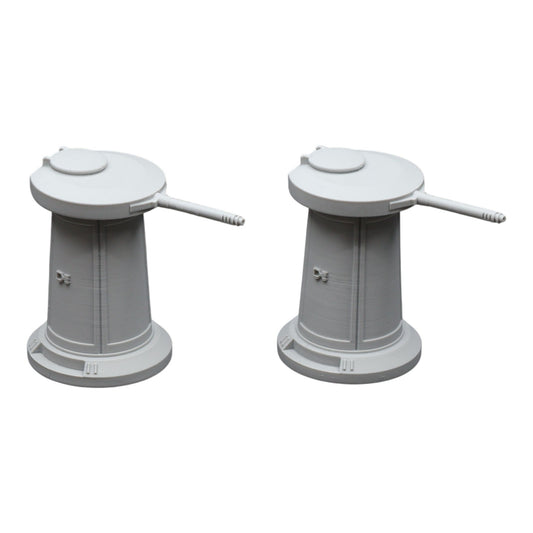 Turret x2- 28mm Wargaming Scatter Terrain Scenery Tabletop Miniature