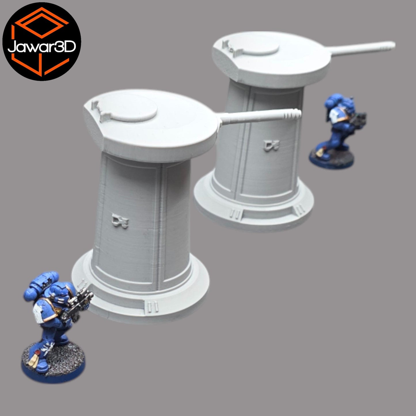 Turret x2- 28mm Wargaming Scatter Terrain Scenery Tabletop Miniature